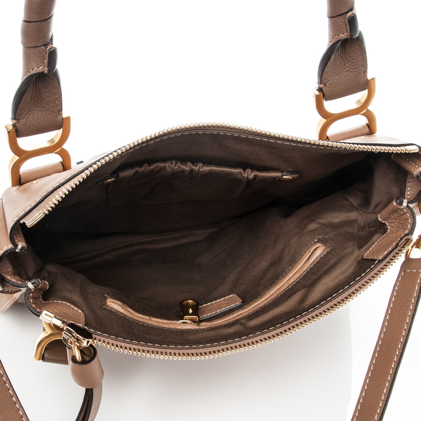 Calfskin Medium Marcie Satchel Nut