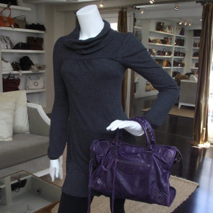 Balenciaga Agneau CITY Saphire Purple 2 of 14