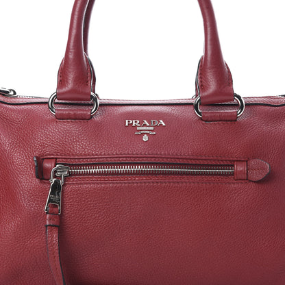 Prada Vitello Phenix Shopping Satchel Rosso 8 of 14