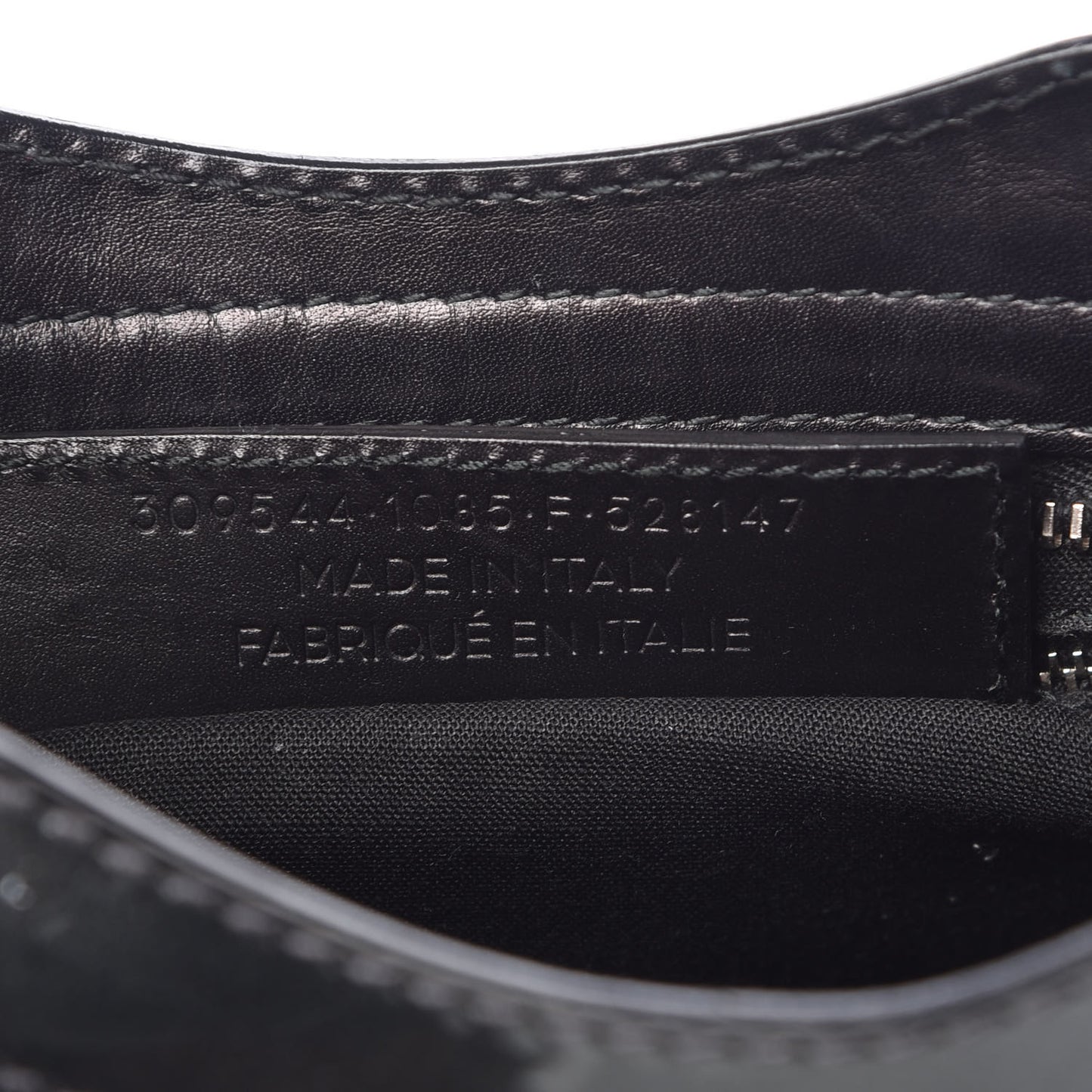 Smooth Calfskin Metallic Patent Giant 12 Silver Hardware Mini City Black Gris