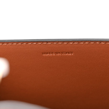 Celine Triomphe Canvas Calfskin Enveloppe Bag Tan 7 of 14