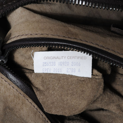Bottega Veneta Deerskin Brick Top Handle Bag Chocolate 8 of 9