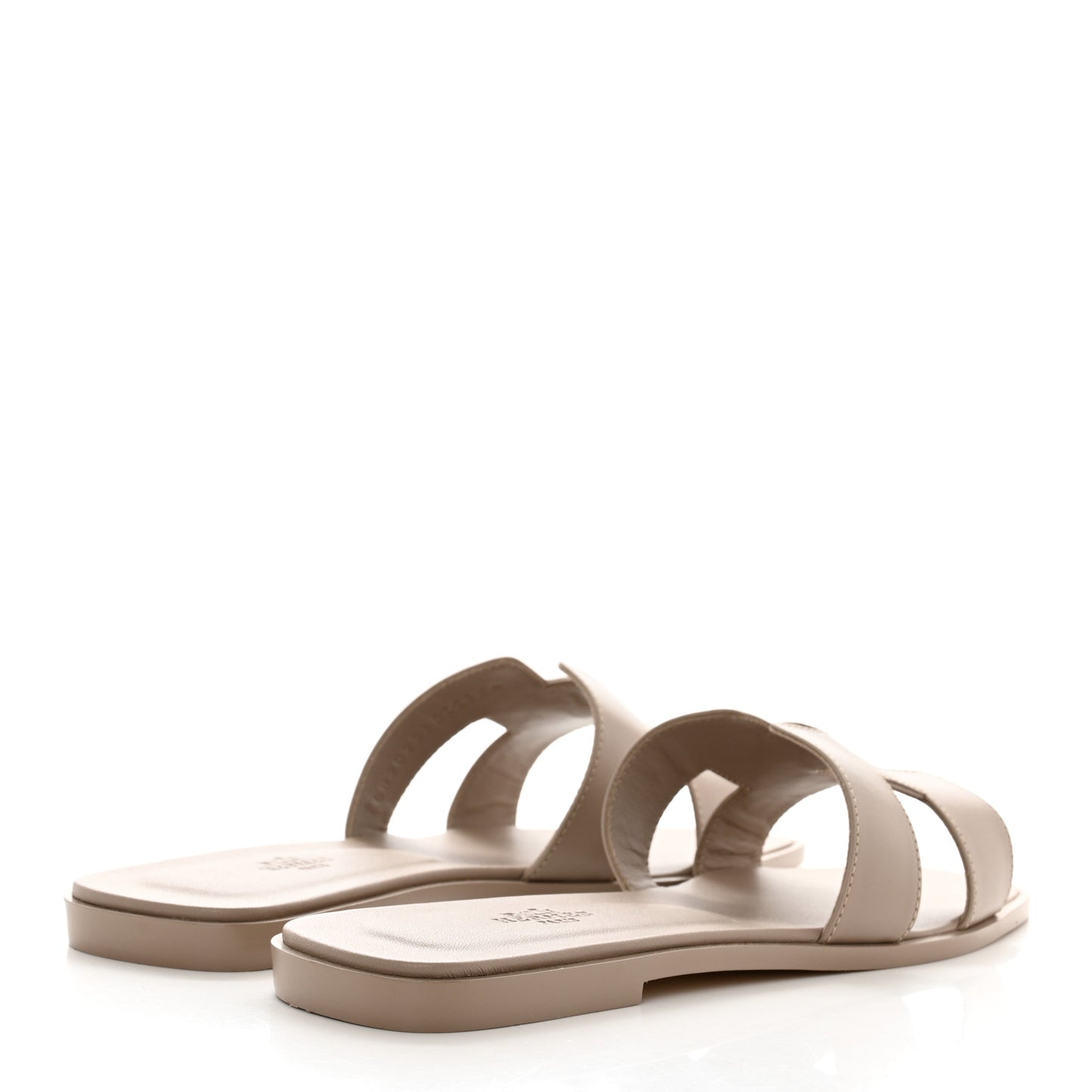 Box Calfskin Oran Sandals 41 Beige Mastic