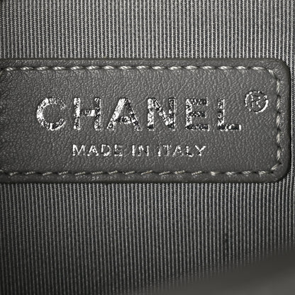 Chanel Calfskin Chevron Quilted Small Boy Flap Grey 6 of 11