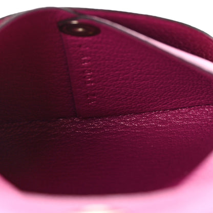 Hermes Chevre Mysore Bastia Coin Purse Rose Pourpre 5 of 8
