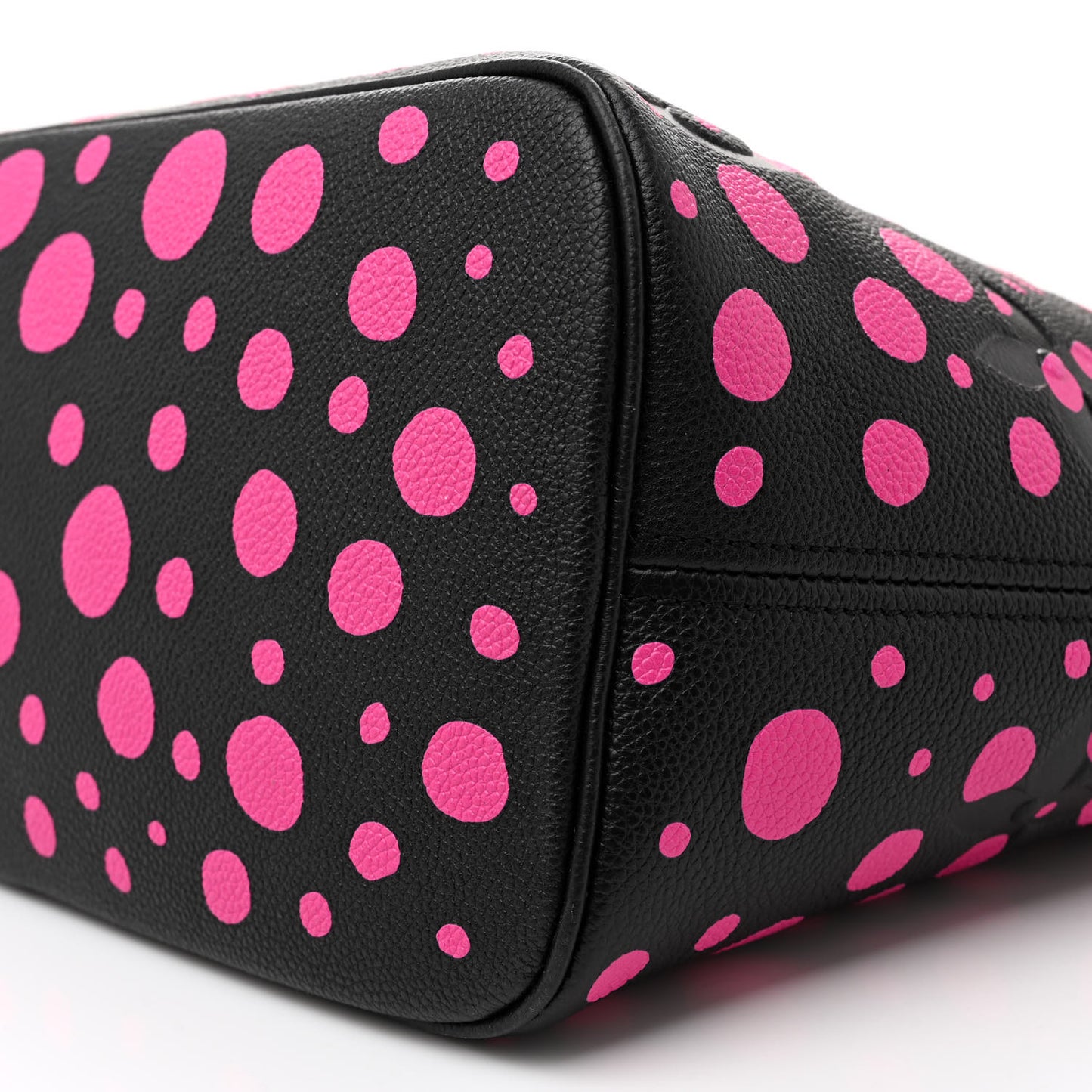 LV X YK Empreinte Infinity Dots Neverfull MM Black Fuchsia