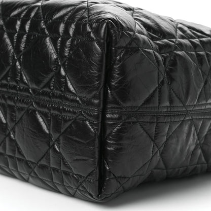 Christian Dior Crinkled Calfskin Macrocannage Large Toujours Black 10 of 11