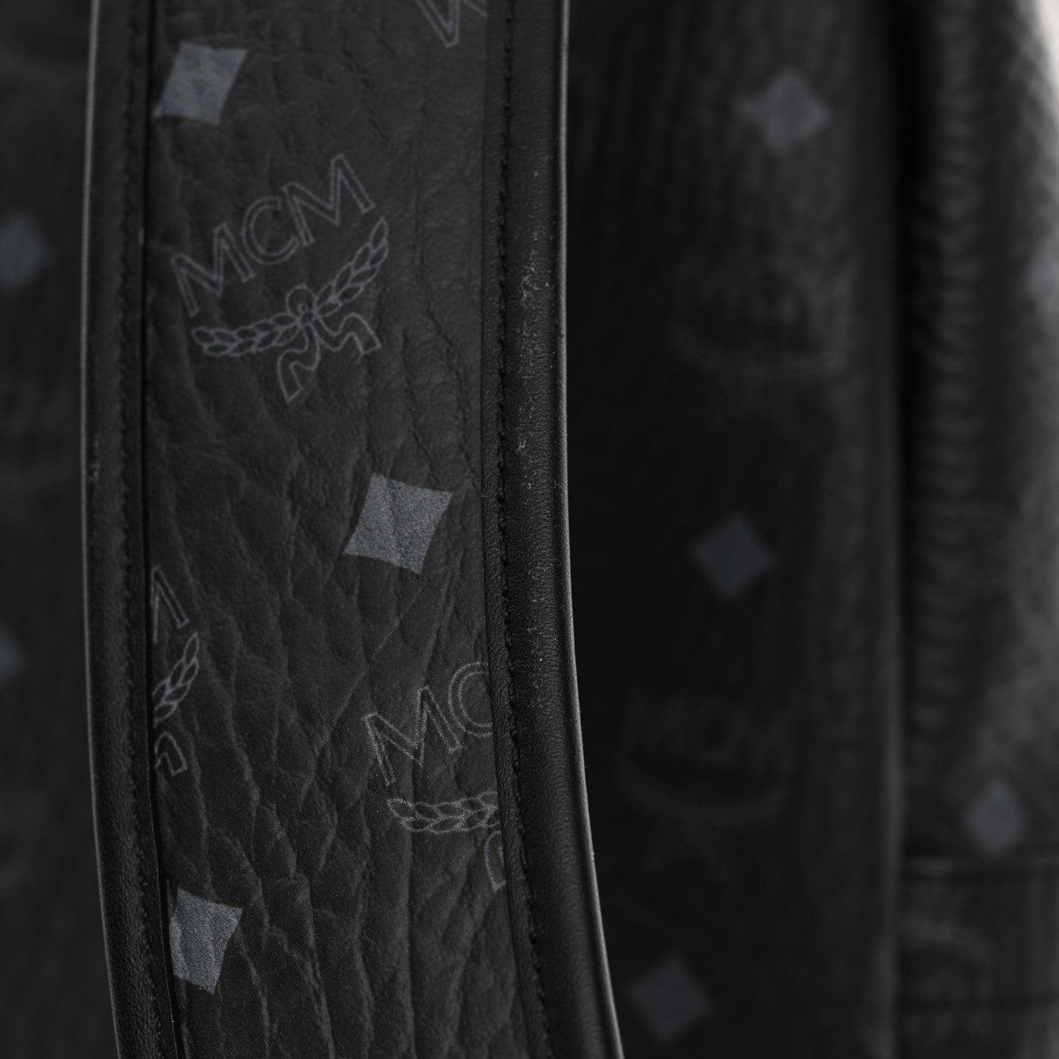MCM Visetos Geo Graffiti Large Stark Backpack Black 10 of 10