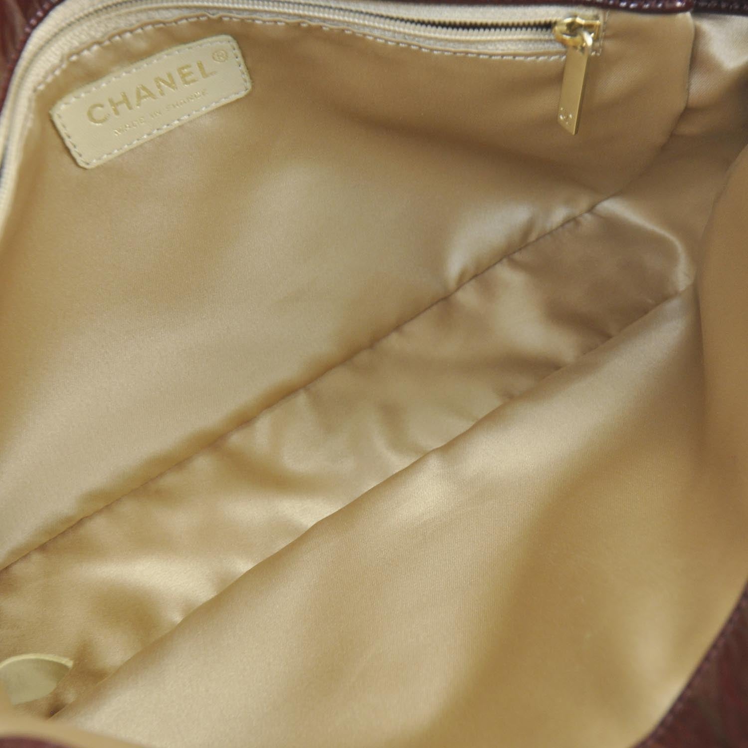 Chanel Vinyl Rock and Chain Medium Flap Bordeaux 7 of 12