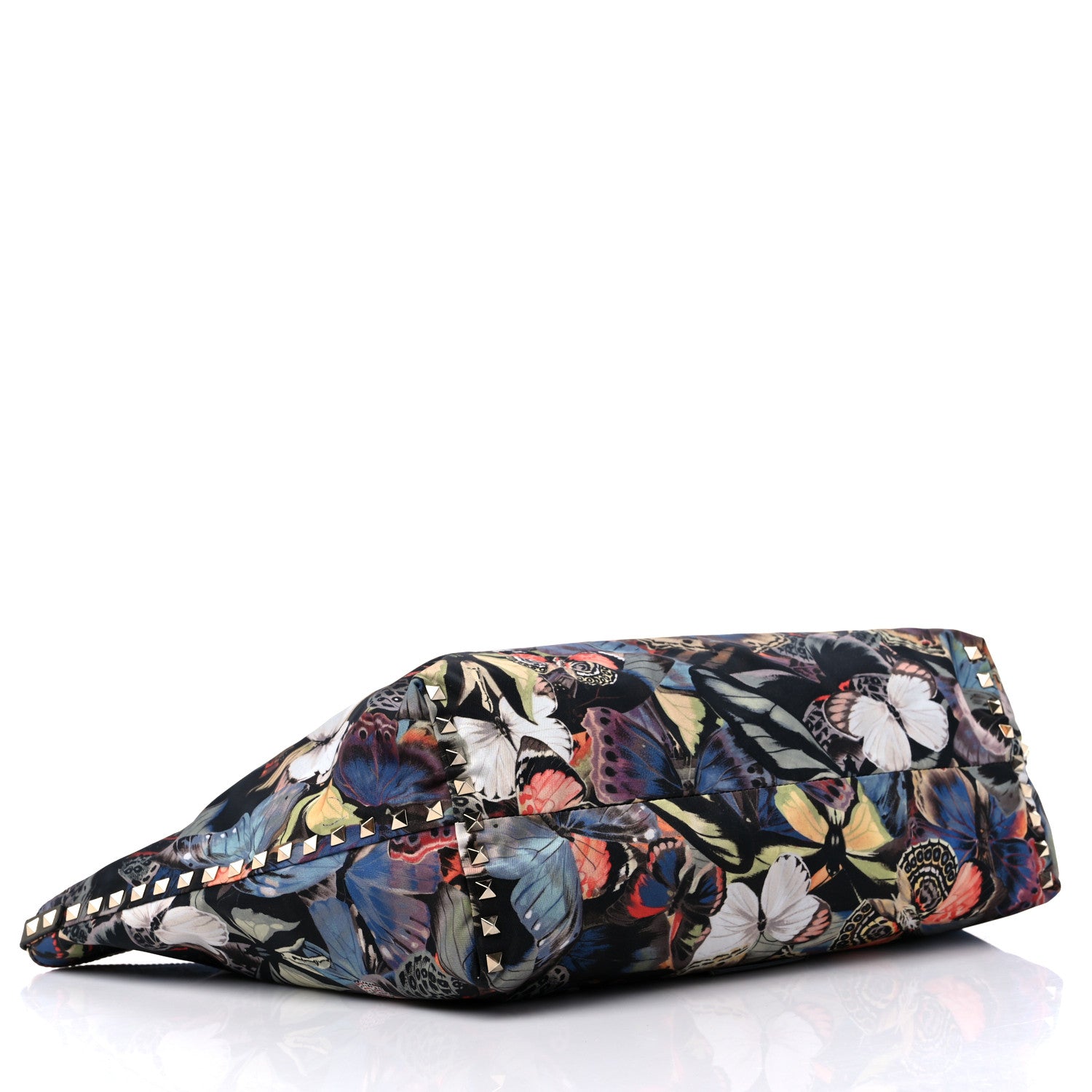 Valentino Garavani Canvas Camubutterfly Rockstud Crossbody Tote Multicolor 4 of 9