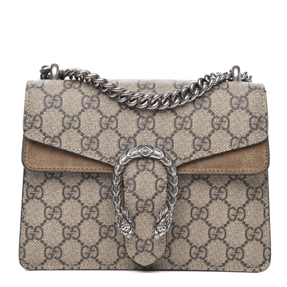 Gucci GG Supreme Monogram Mini Dionysus Shoulder Bag Taupe 1 of 12