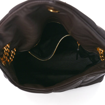 Saint Laurent Lambskin Quilted Small Loulou Puffer Monogram Chain Satchel Seaweed 5 of 12