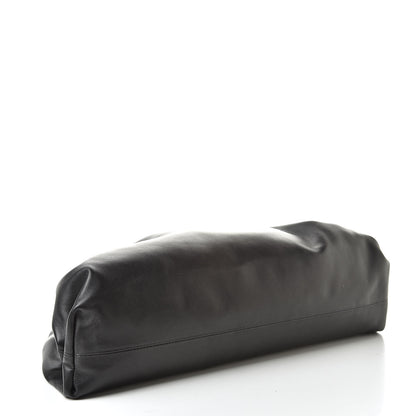 Bottega Veneta Smooth Butter Calf The Pouch Oversized Clutch Black 4 of 8