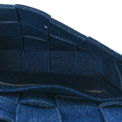 Bottega Veneta Denim Maxi Intrecciato Cassette Crossbody Bag Indigo 5 of 8