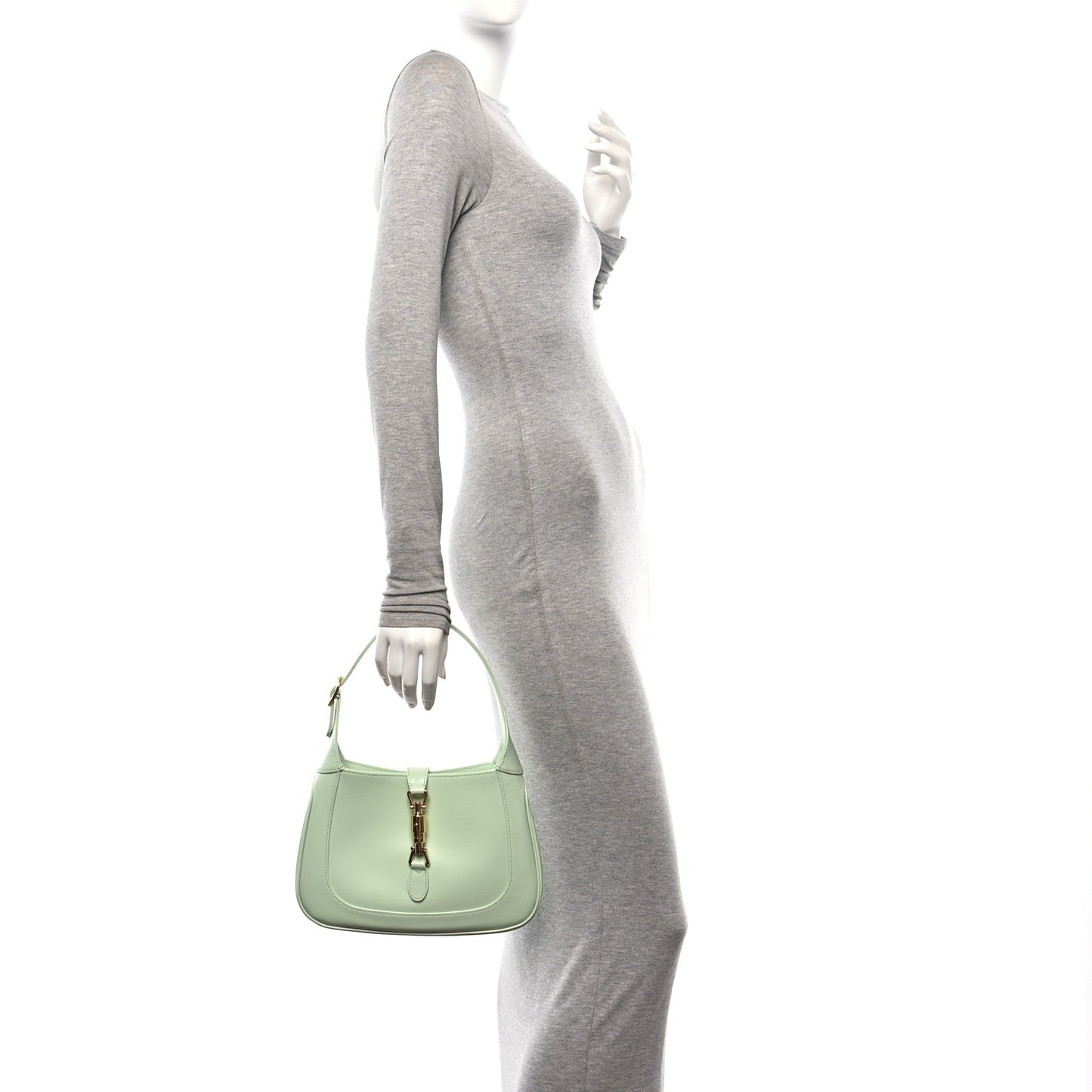 Boarded Dyana Lux Calfskin Small Jackie 1961 Hobo Tropical Sage