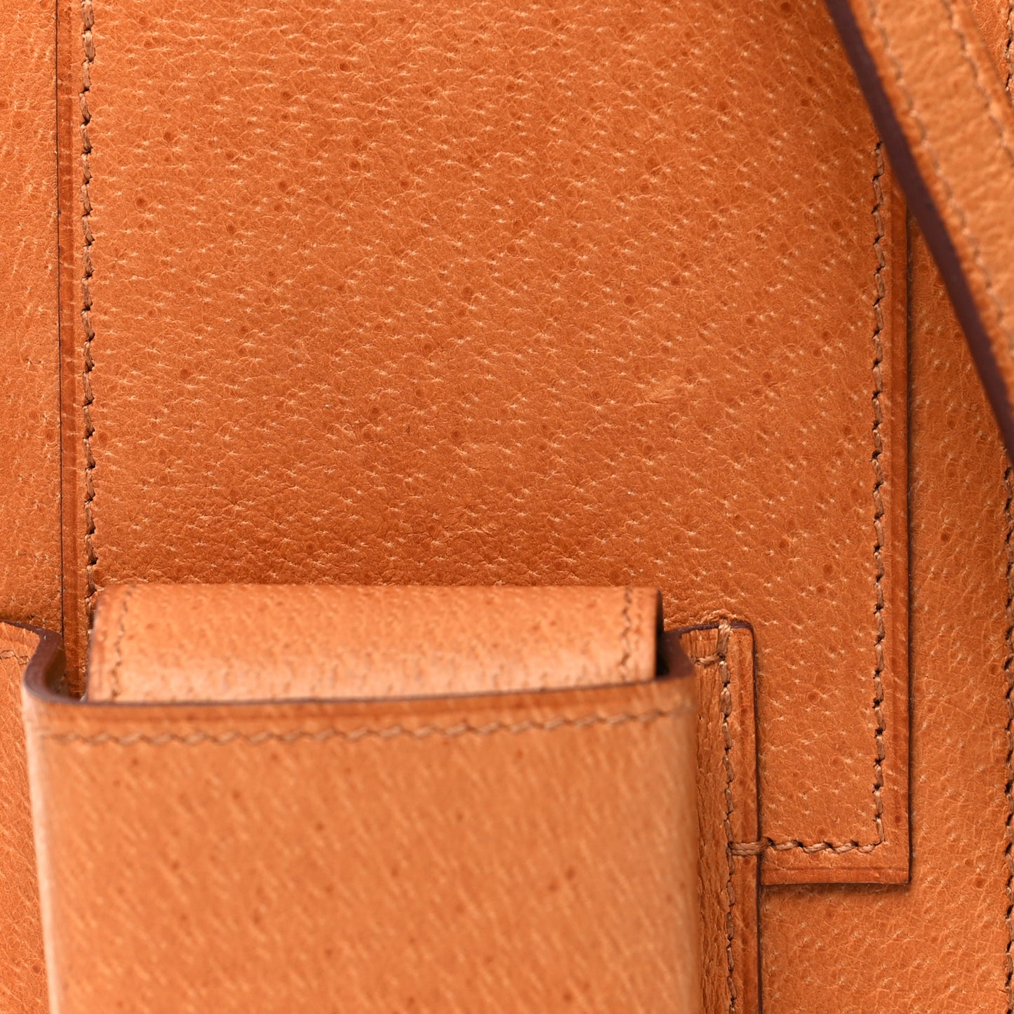Peau Porc Barenia Hermesway Phone Case Toffee Fauve