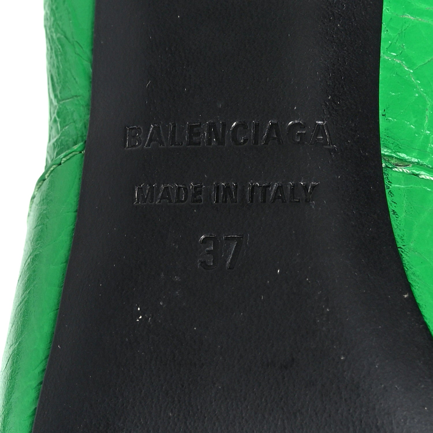 Balenciaga Agneau Arena Cagole 90mm Pumps 37 Vivid Green 8 of 8