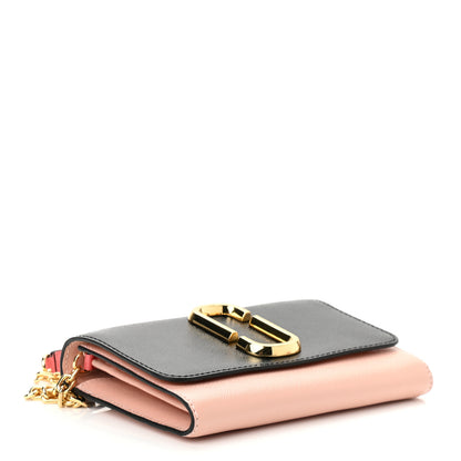Marc Jacobs Saffino Snapshot Wallet on Chain Black Rose 4 of 9