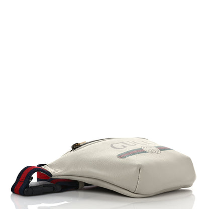 Gucci Grained Calfskin Small Logo Belt Bag White 3 of 9