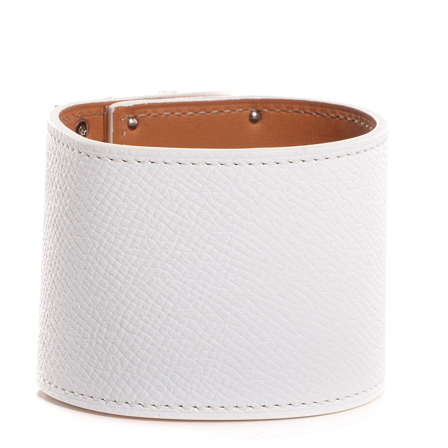 Hermes Epsom Extreme Kelly Bracelet Small White 3 of 6