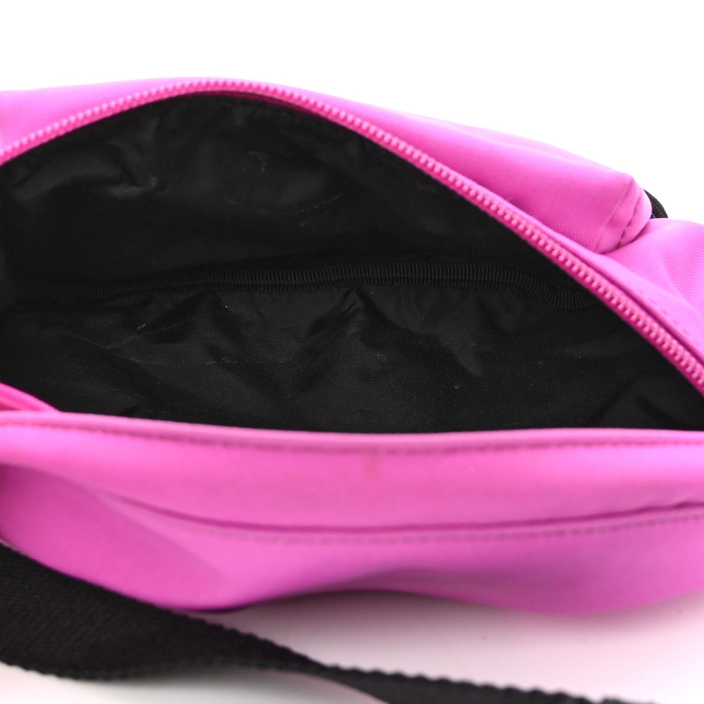 Sport Nylon Logo Embroidered Small Wheel Beltpack Fuchsia Black