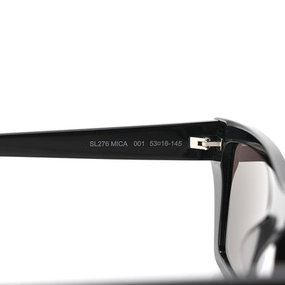 Saint Laurent Acetate Mica Cat Eye Sunglasses SL 276 Black 7 of 8