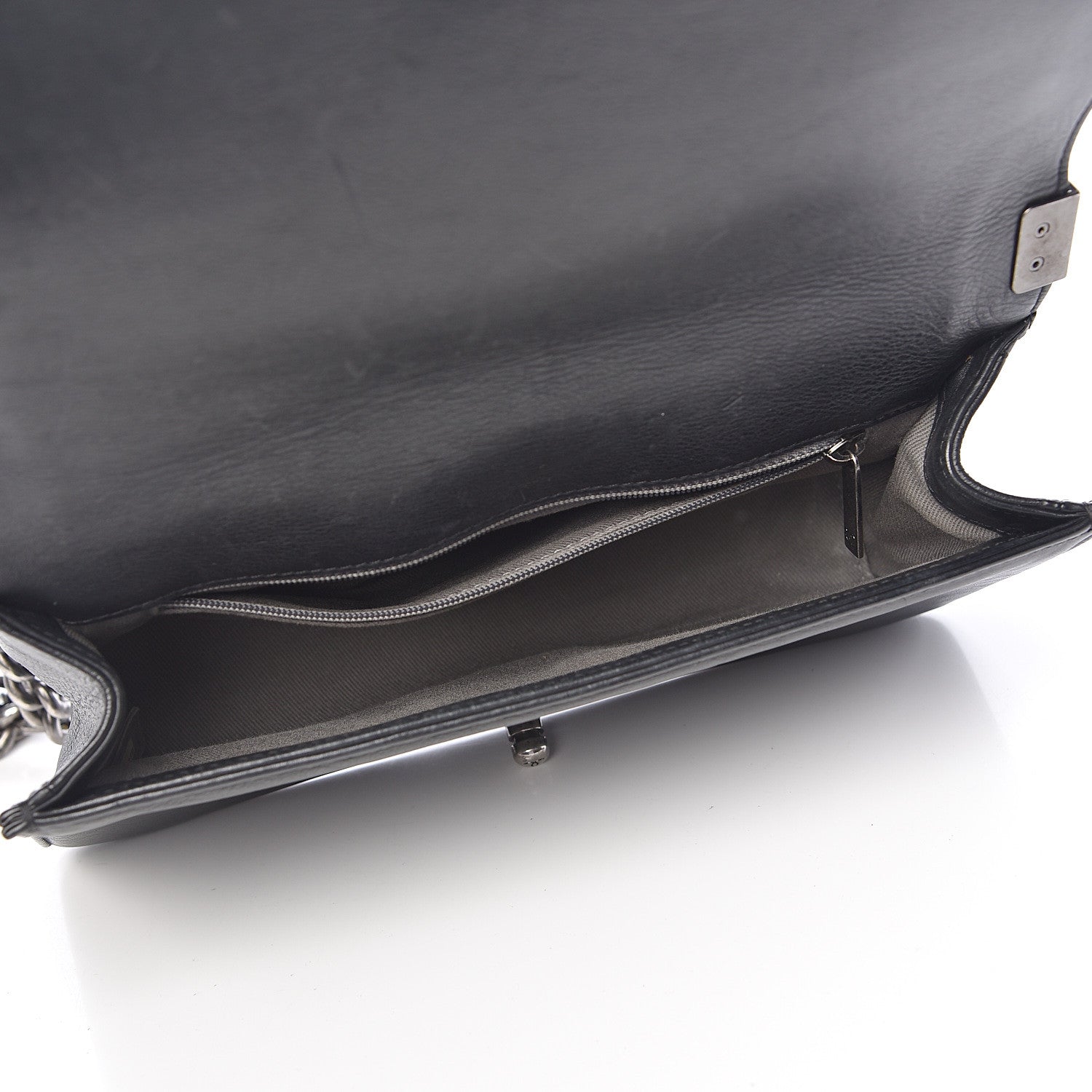 Chanel Calfskin Crystal Embossed Medium Boy Flap Black 5 of 11