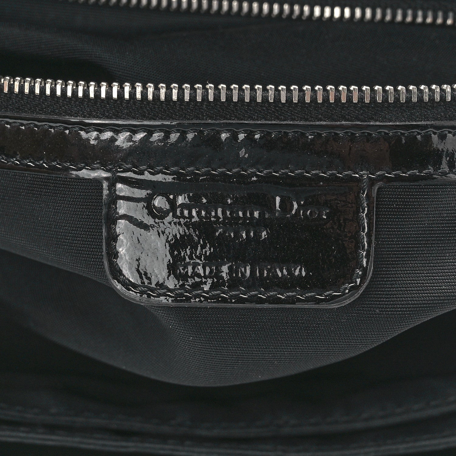 Christian Dior Patent Cannage New Lock Flap Black 6 of 12