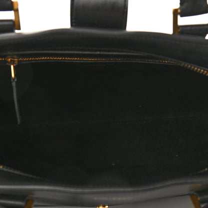 Saint Laurent Smooth Calfskin Medium Monogram Cabas Black 5 of 9
