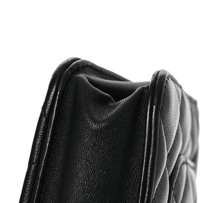 Chanel Lambskin Quilted Wallet On Chain WOC Black 15 of 16
