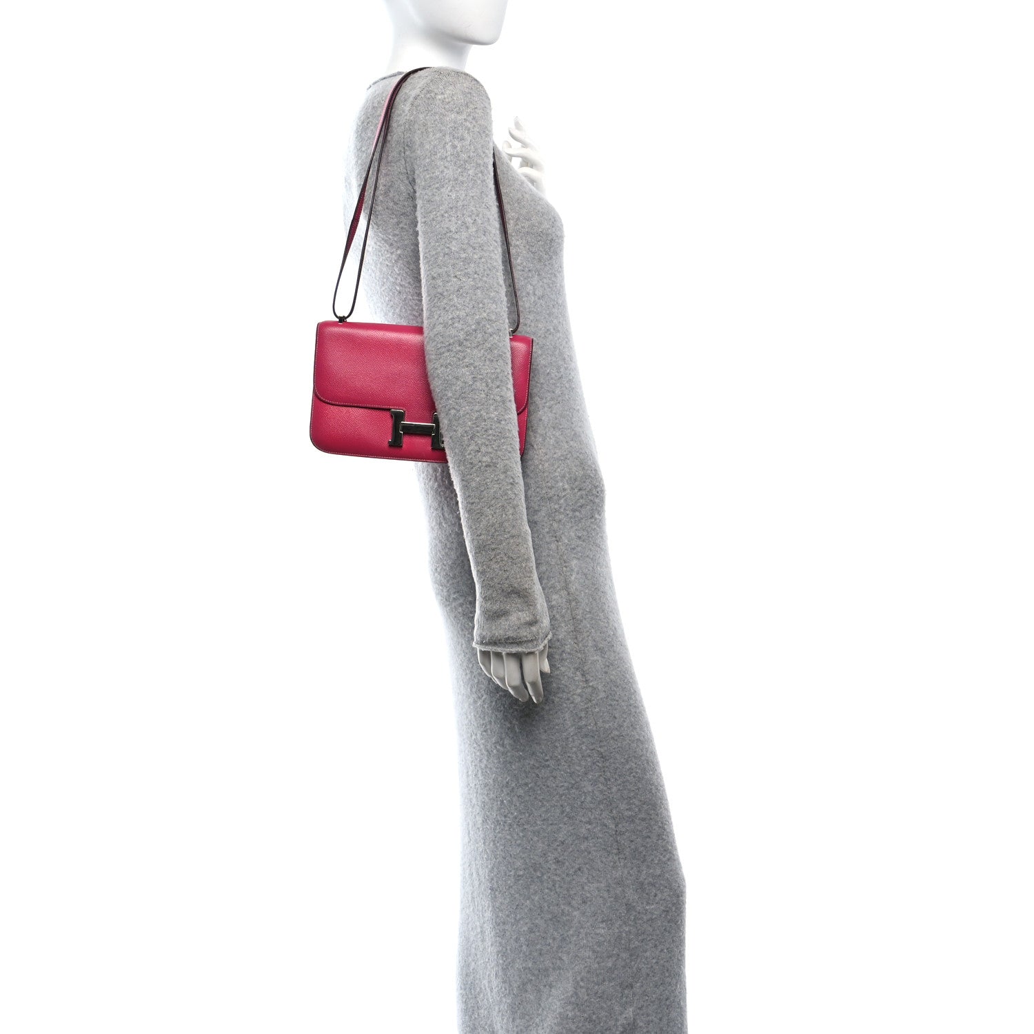 Hermes Epsom Constance Elan 25 Rose Tyrien 2 of 9