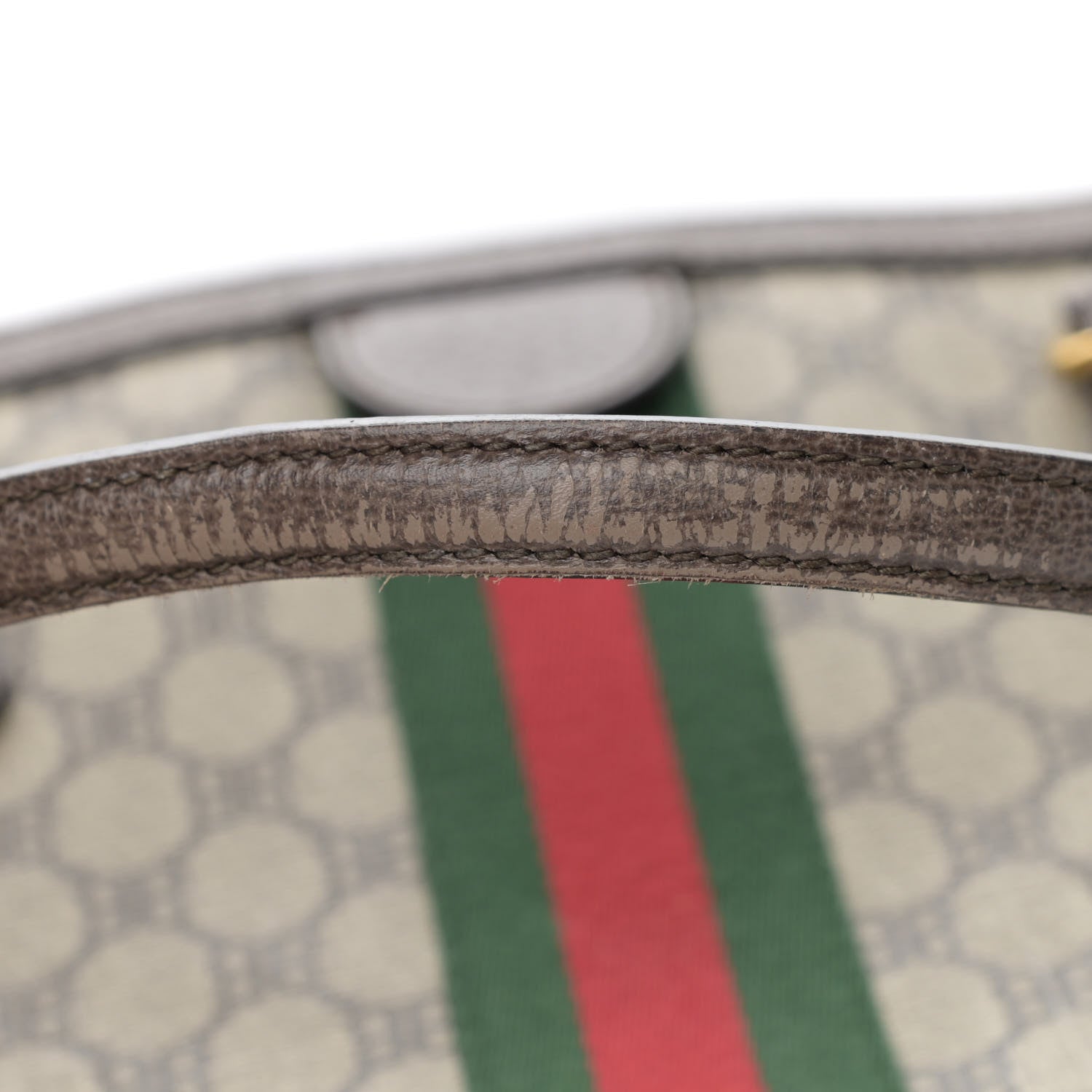 Gucci X BALENCIAGA BB Supreme Monogram Web Graffiti Medium Ophidia Shopping Tote Beige New Acero 15 of 19