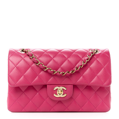Chanel Caviar Quilted Small Double Flap Fuchsia 1 of 13