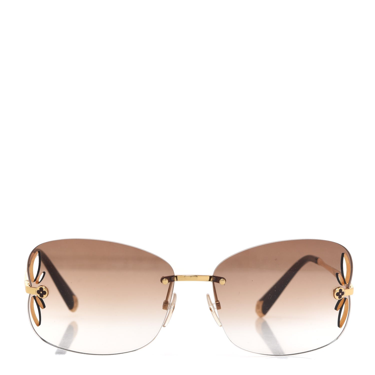 Louis Vuitton Lily Sunglasses Z0371U Brown Glitter 2 of 7