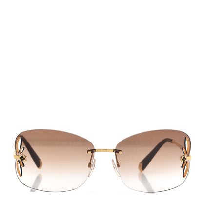 Louis Vuitton Lily Sunglasses Z0371U Brown Glitter 2 of 7