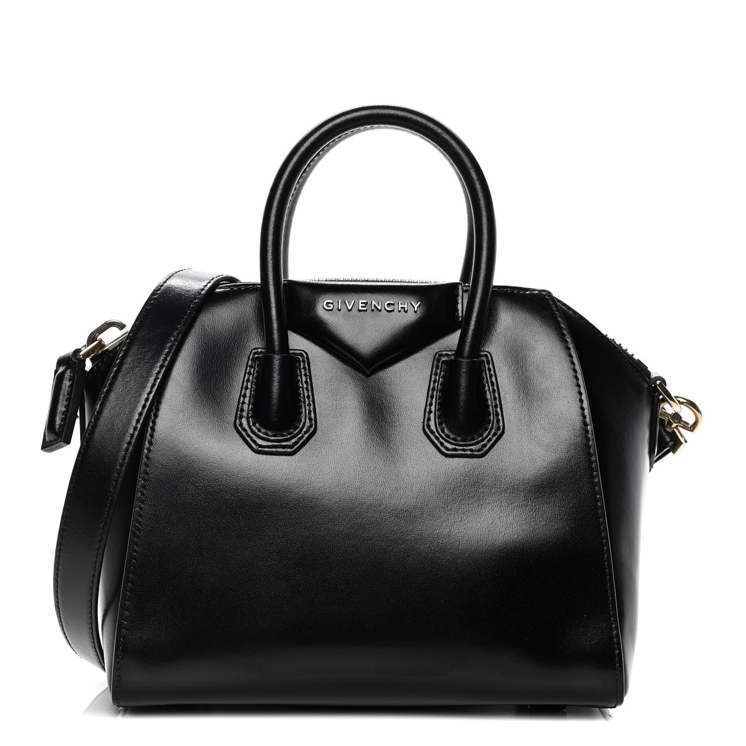 Givenchy Shiny Lord Calfskin Mini Antigona Black 1 of 11