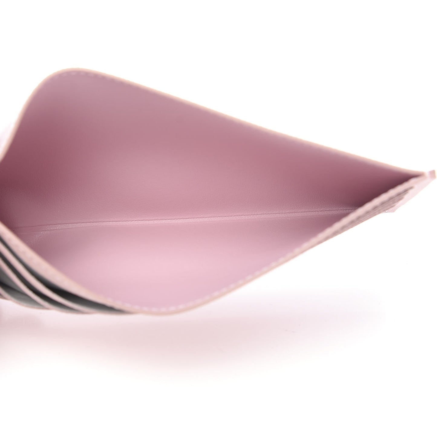 Calfskin Felicie Card Holder Insert Rose Ballerine