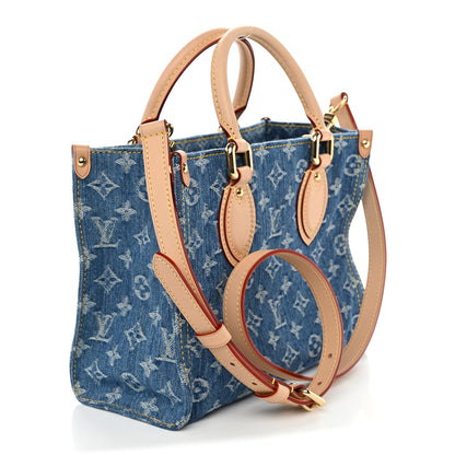 Louis Vuitton Monogram Denim Onthego PM Blue 3 of 9