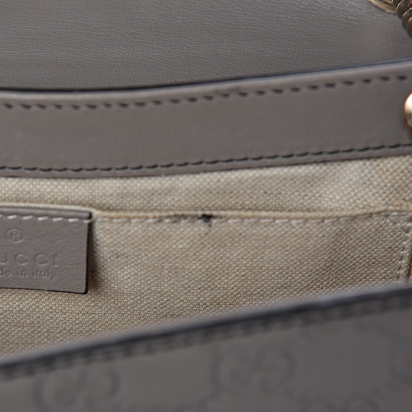 Soft Guccissima Medium Emily Chain Shoulder Bag Storm Grey