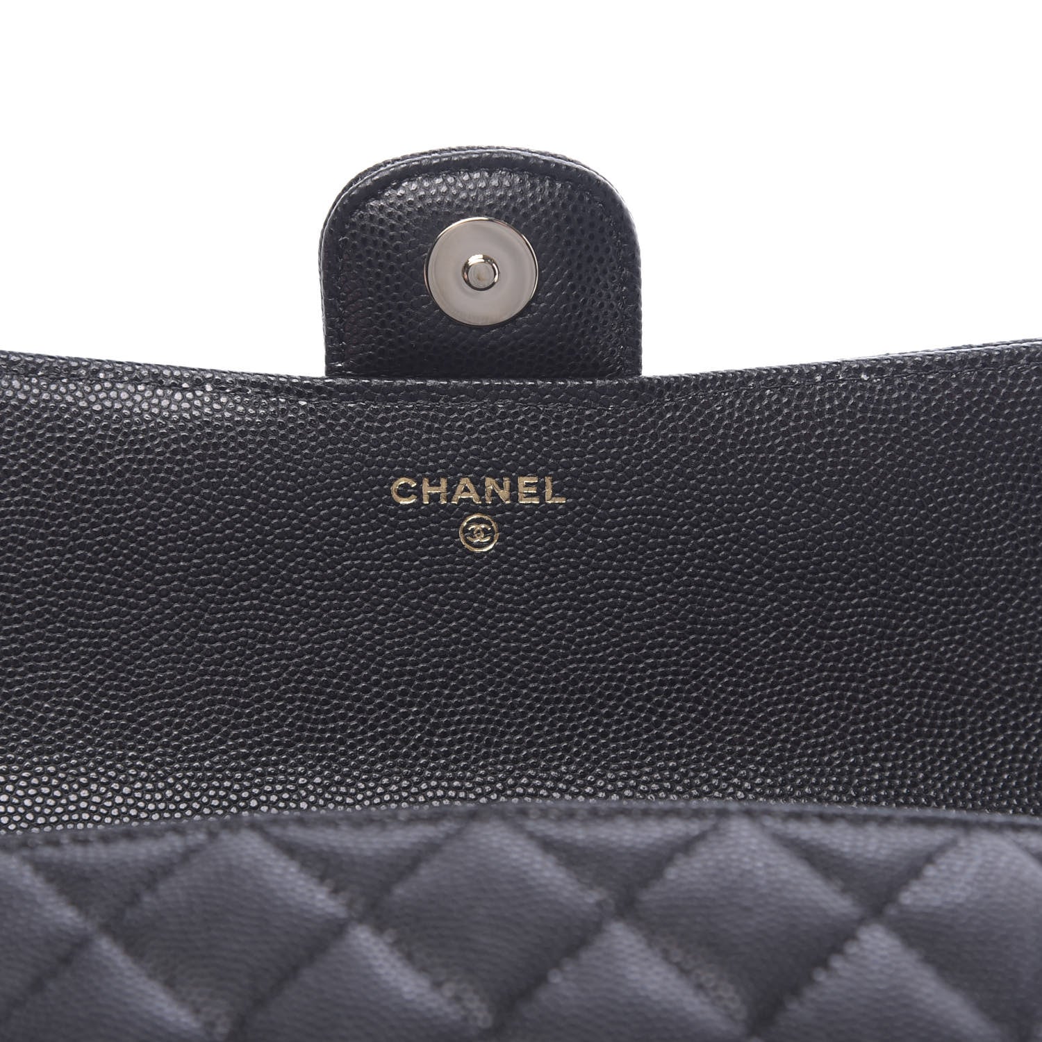 Chanel Caviar Quilted Glasses Case With Chain Black 6 of 12