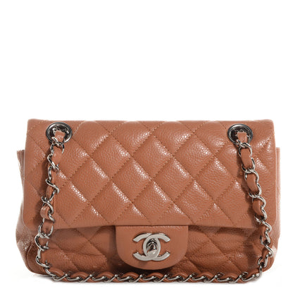 Chanel Caviar Quilted Mini Flap Dark Beige 1 of 8