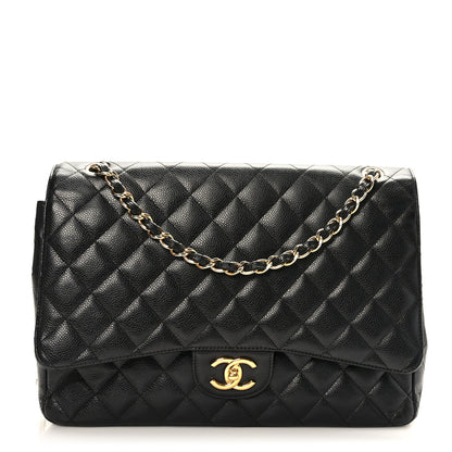 Chanel Caviar Quilted Maxi Double Flap Black 1 of 9