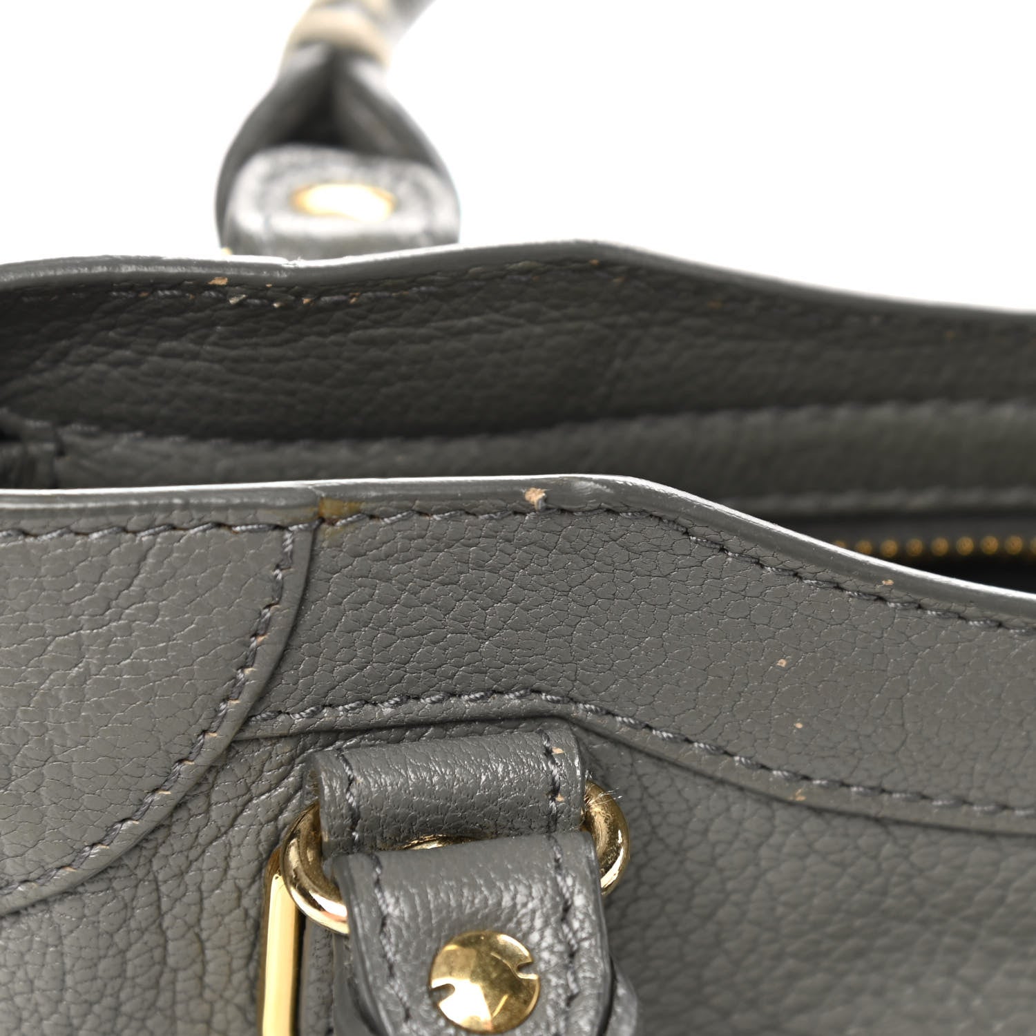 Balenciaga Chevre Gold Metallic Edge Hardware Mini City Gris Acier 11 of 11