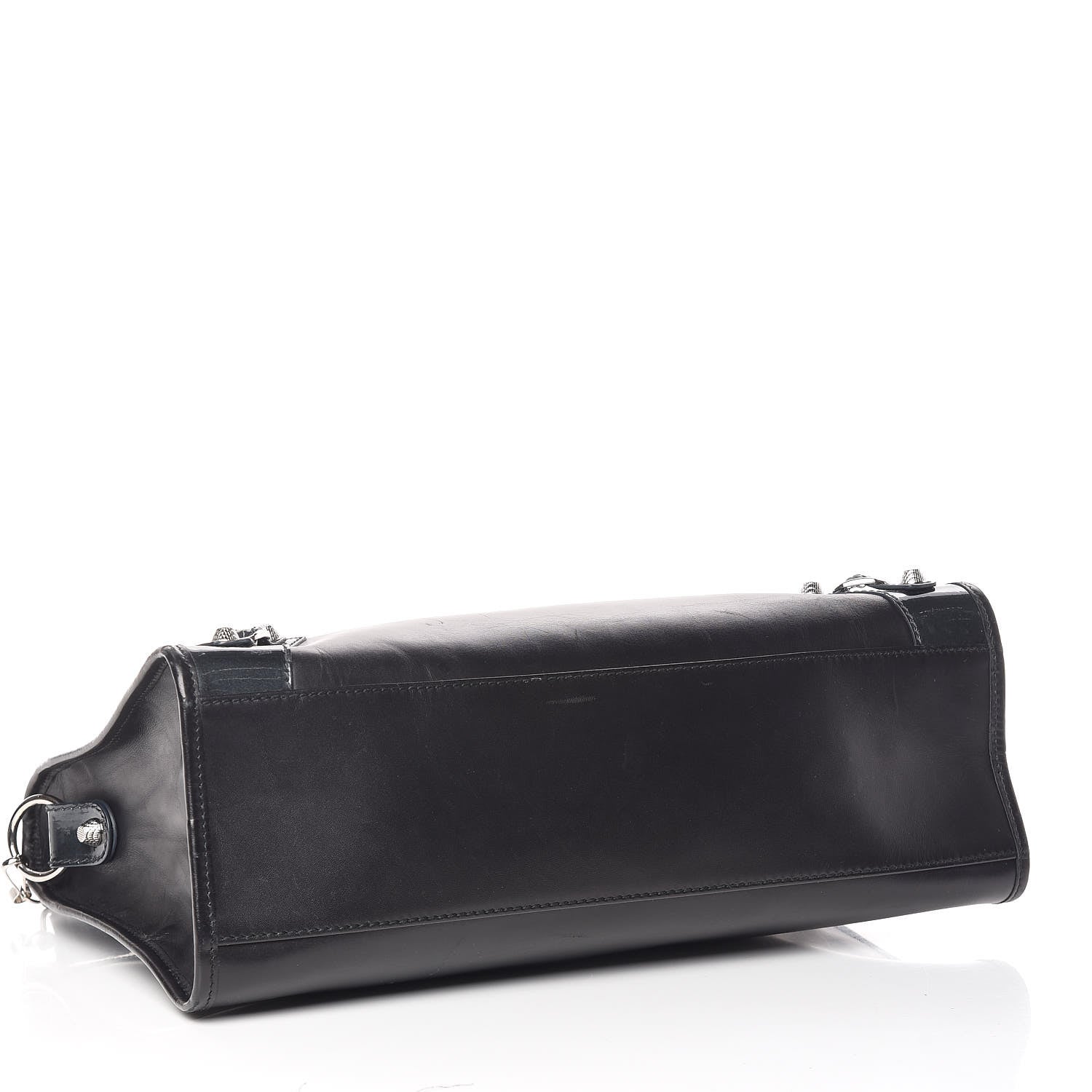 Balenciaga Smooth Calfskin Metallic Patent Giant 12 Silver Hardware City Black Gris 5 of 21