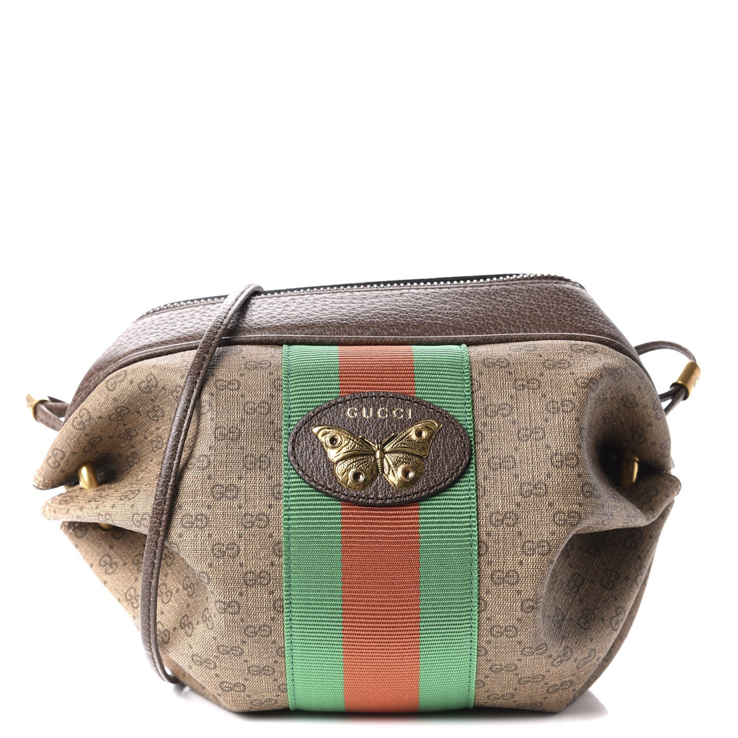 Gucci Mini Vintage GG Supreme Monogram Web Butterfly New Candy Crossbody Beige New Acero 1 of 10