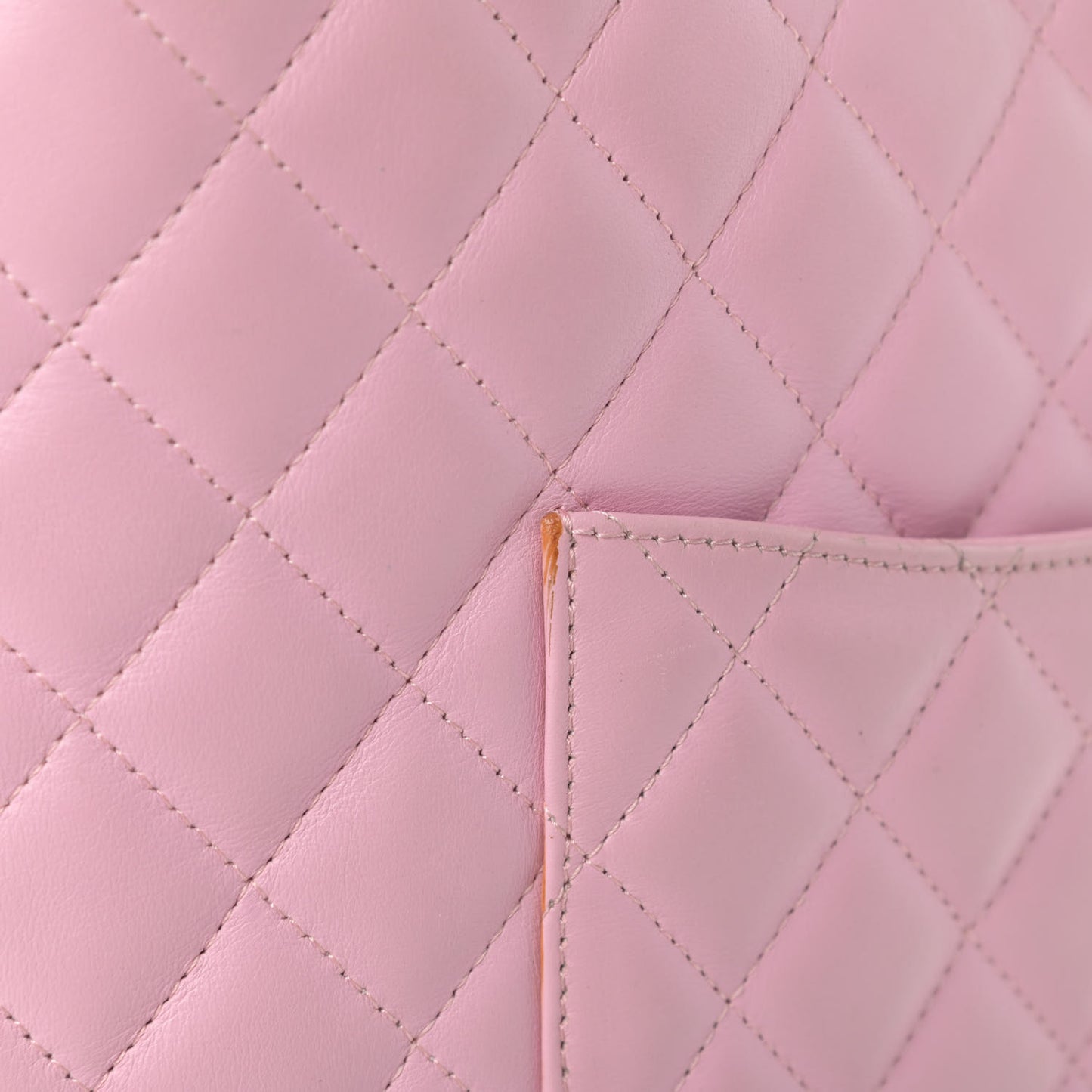 Calfskin Quilted Medium Cambon Tote Pink Black
