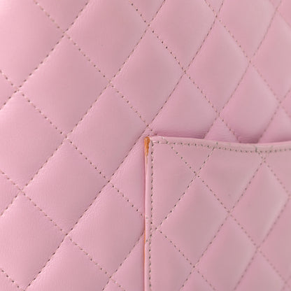 Chanel Calfskin Quilted Medium Cambon Tote Pink Black 15 of 16