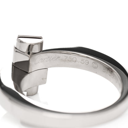 Cartier 18K White Gold Menotte Ring 59 8.75 4 of 6