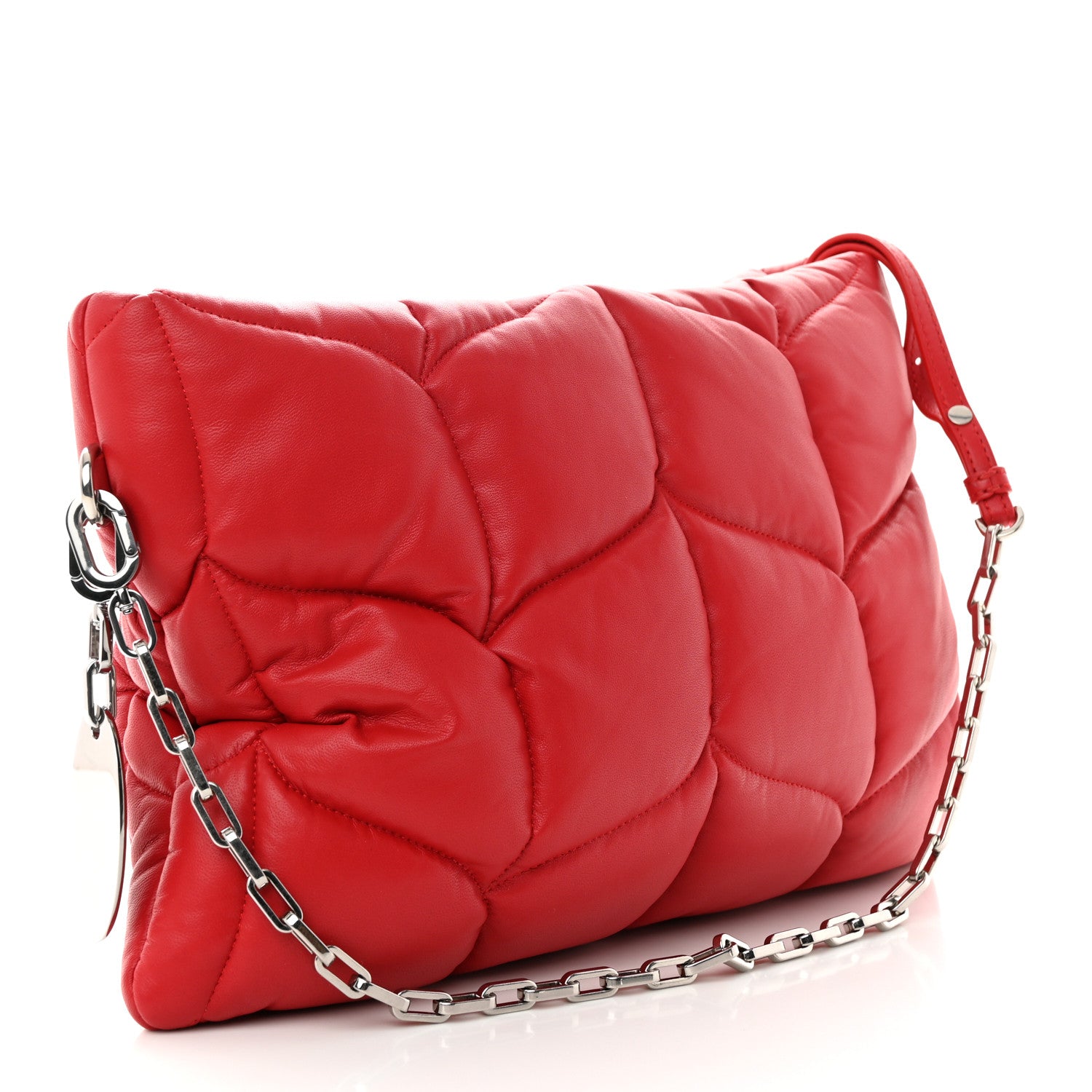 Mulberry Nappa Pillow Quilted Softie Clutch Red 3 of 10