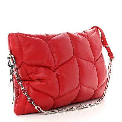 Mulberry Nappa Pillow Quilted Softie Clutch Red 3 of 10